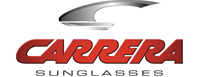 The image shows a logo with the word  CARRERA  prominently displayed against a white background, featuring a stylized design with a red and black color scheme.