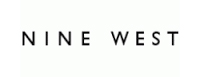 The image displays a logo with the text 'Nine West' written across the center, set against a light gray background.
