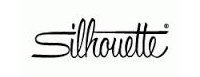 The image shows a logo with the word 'Silhouette' written above an abstract design, which appears to be a stylized letter 'S' within a square frame.